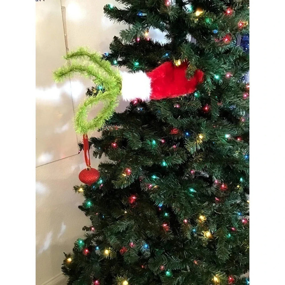 Grinch Stole Christmas Green Hand Holding Ornament Tree Decoration - Picture 11 of 14